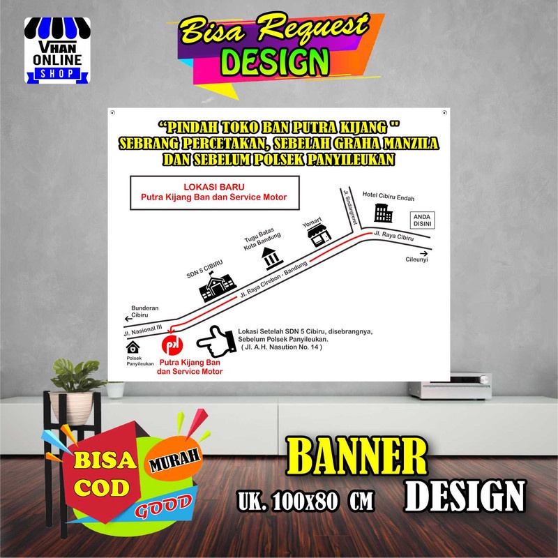 Print Location Map Banners/Banners, Location Maps, Location Plans, Road