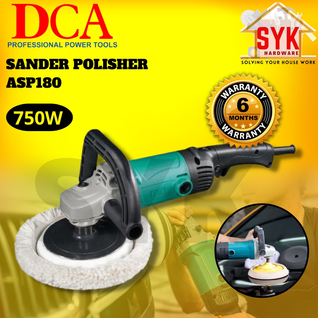 SYK DCA ASP180 Sander Polisher Car Polisher Machine Polishing Mesin