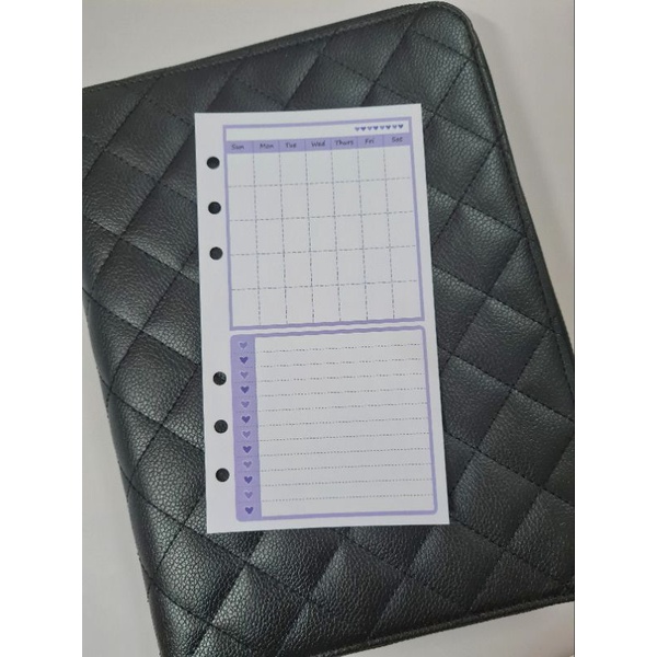 A6 MONTHLY UNDATED 6 RING PLANNER INSERTS REFILL Shopee Malaysia