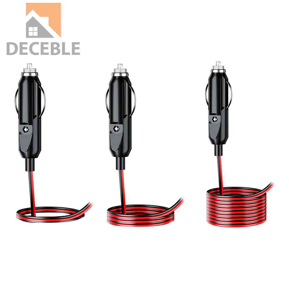 12V 24V DC Car Lighter Plug Male Connector 20A Fused with Wire Shopee