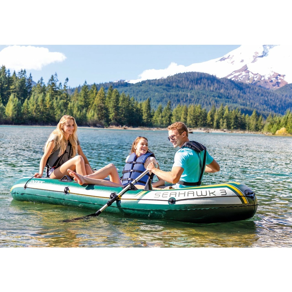 Ready Stock💓💓Intex Seahawk 4 Seahawk 4 Inflatable Fishing Boat Set ...
