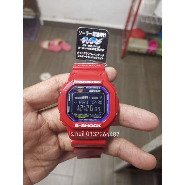 Original GShock GWX5600C-4JR Lipan Bara Merah | Shopee Malaysia