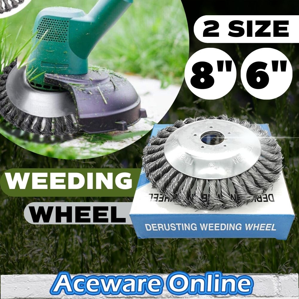 6 / 8 Inch Steel Wire Grass Trimmer Lawn Mower Head Derusting Weeding