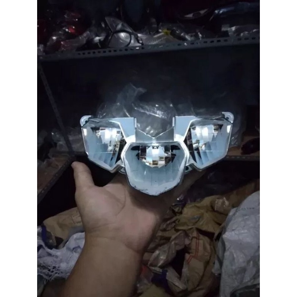 Reflector headlamp mx king new led Mica Glass housing Shell bathok mx