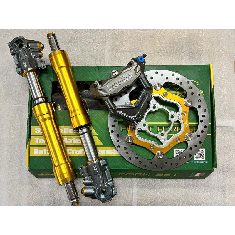 ORIGINAL RAPIDO BREMBO M3 K5 4POT SIAP BRAKE PAD USD FORK DISC FULL SET