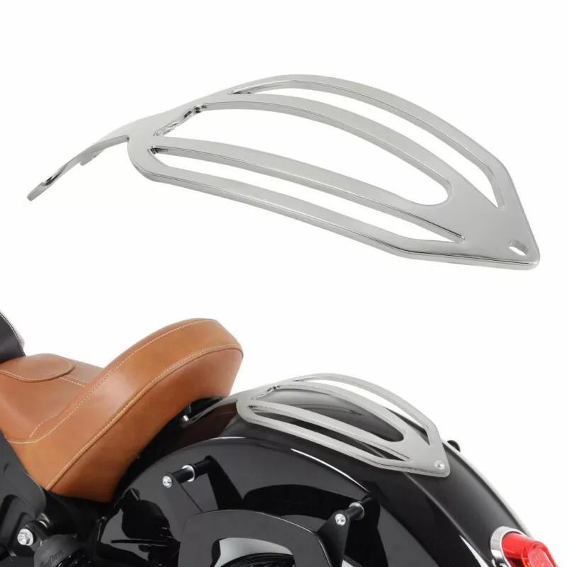 Motorcycle Chrome Fender Mount Rear Solo Seat Luggage Rack For Indian ...