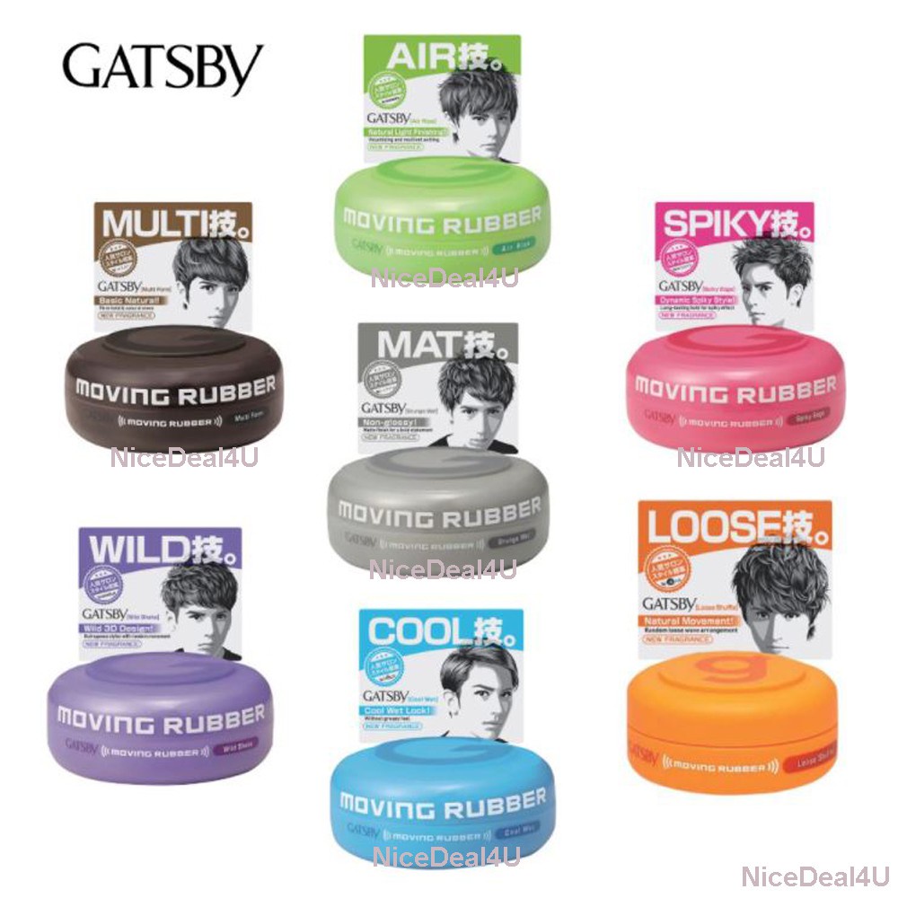 Gatsby Moving Rubber (hair wax) Shopee Malaysia