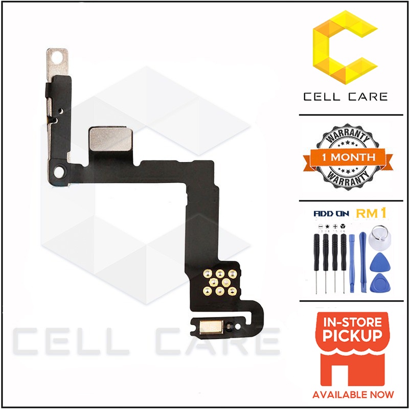 Power On Off Ribbon Flex Cable with Camera Flash Compatible For IP 11 ...