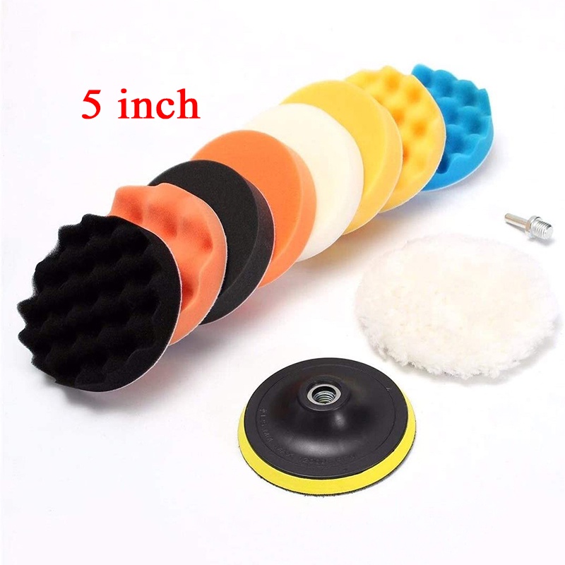 11PCCar Polish Sponge Span Polish Kereta Sponge Polish Machine Car ...