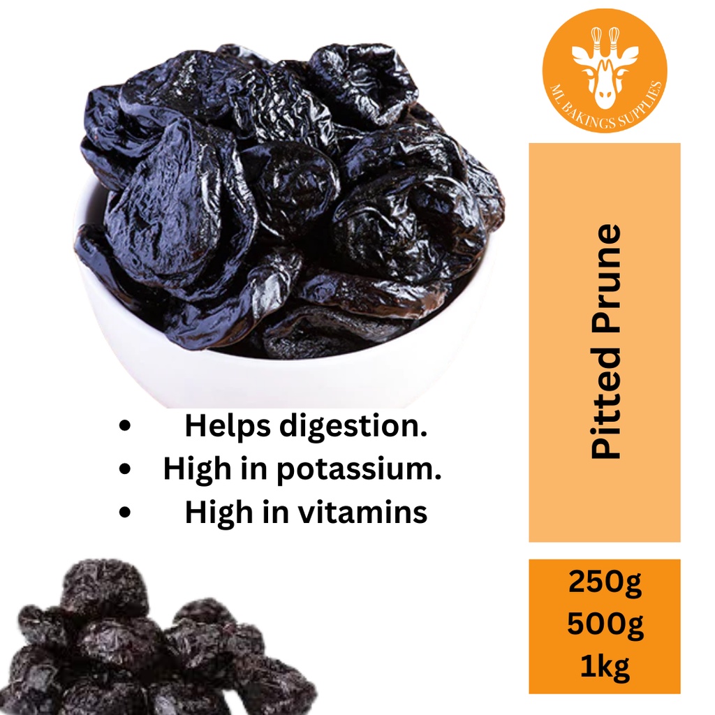 [READY STOCK] Dried Pitted Prunes 250gm, 500gm, 1kg Shopee Malaysia