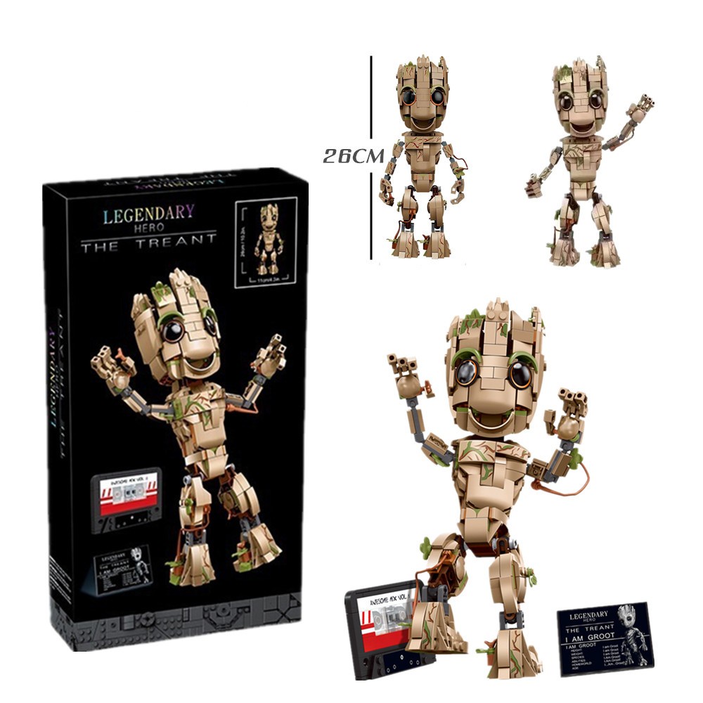 Hychumey 475PCS Guardians of the Galaxy Groot Building Blocks ...