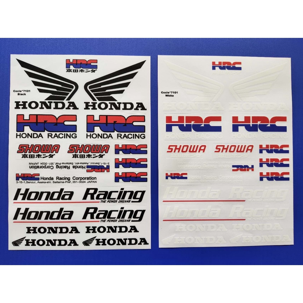 Sticker Honda Racing HRC Sticker Decal Motor/Motorcycle&Car Waterproof ...