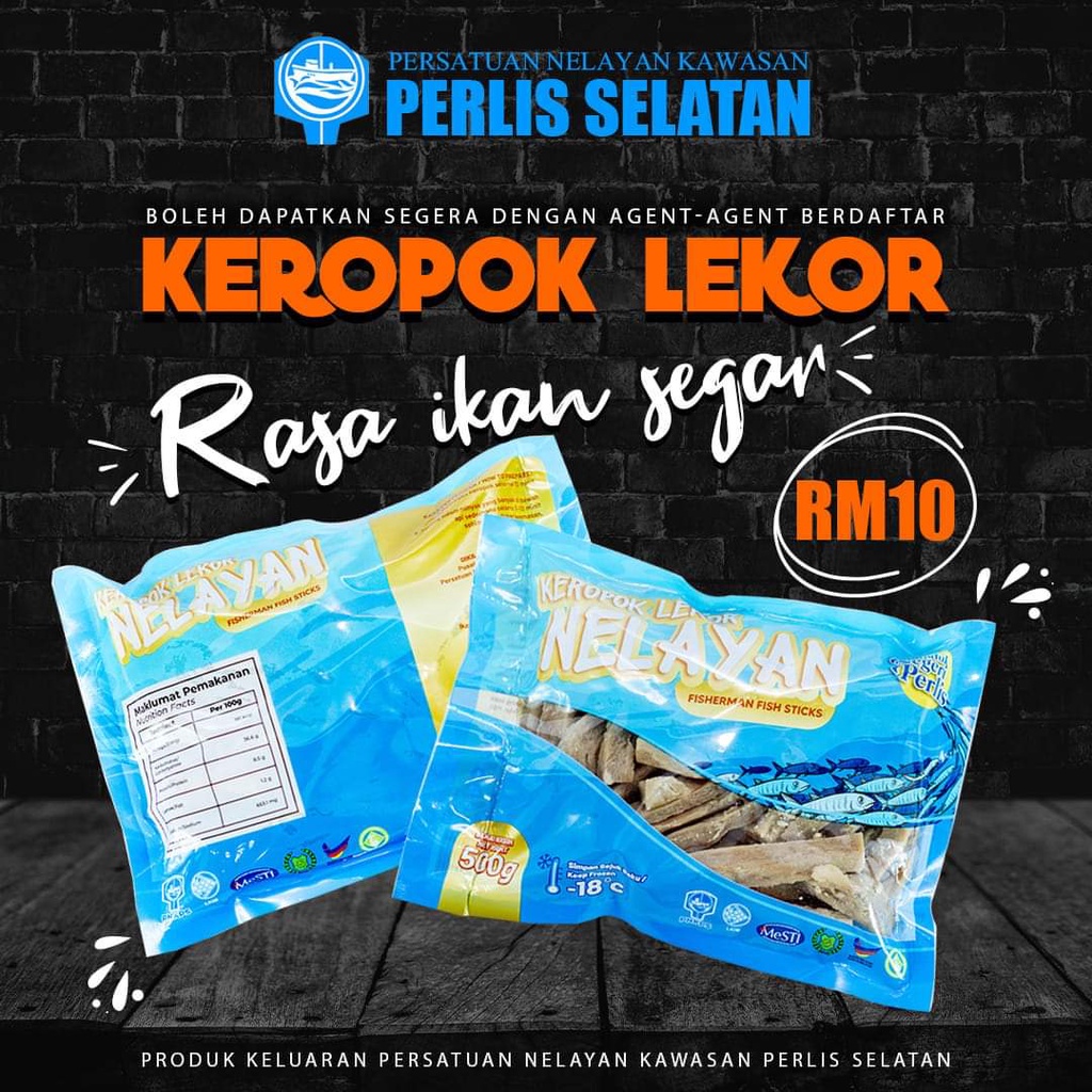 Keropok Lekor Ikan Selayang Frozen Sejuk Beku Crunchy Sedap Rangup di
