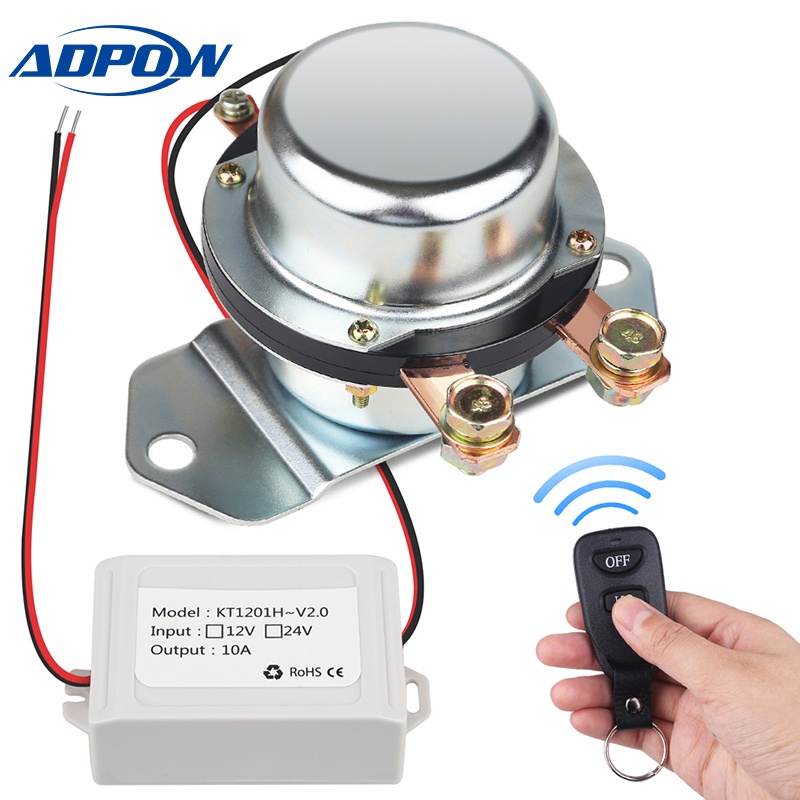 ADPOW Remote Control Car Truck Battery Master Switches 12V 24V Auto Bus