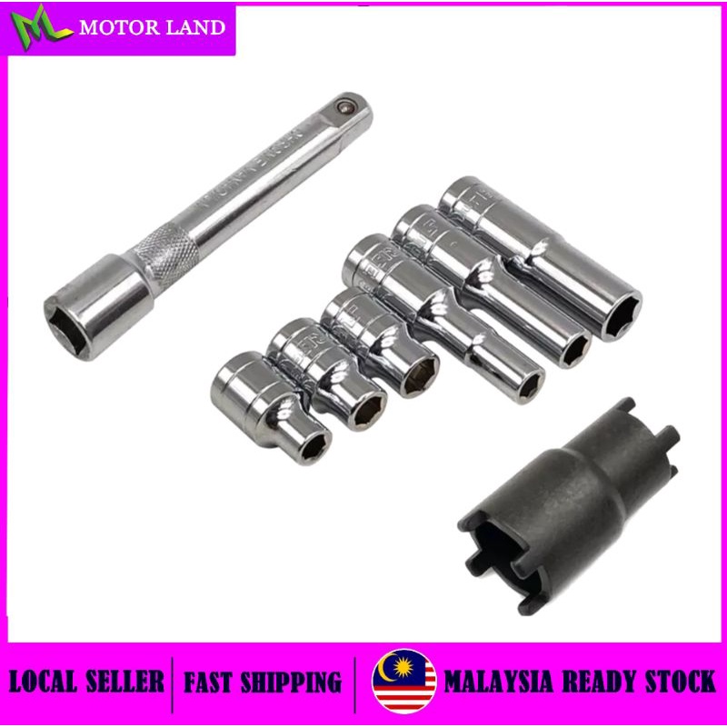HONDA EX5 DREAM WAVE125 GBOJ CLUTCH NUT OPENER SOCKET (TWO WAY) CLUTCH ...