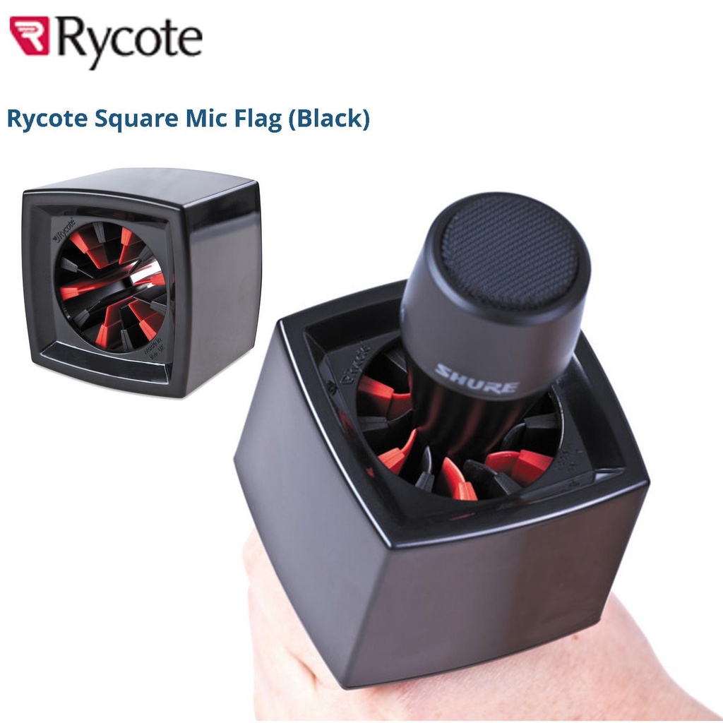 discon Rycote Microphone Flag Square Mic Flag - Black | Shopee Malaysia
