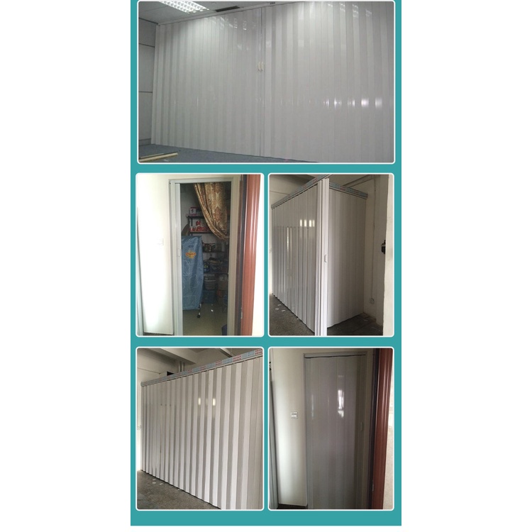 PVC Collapsible Door Bathroom Partition Door Indoor Partition Kitchen