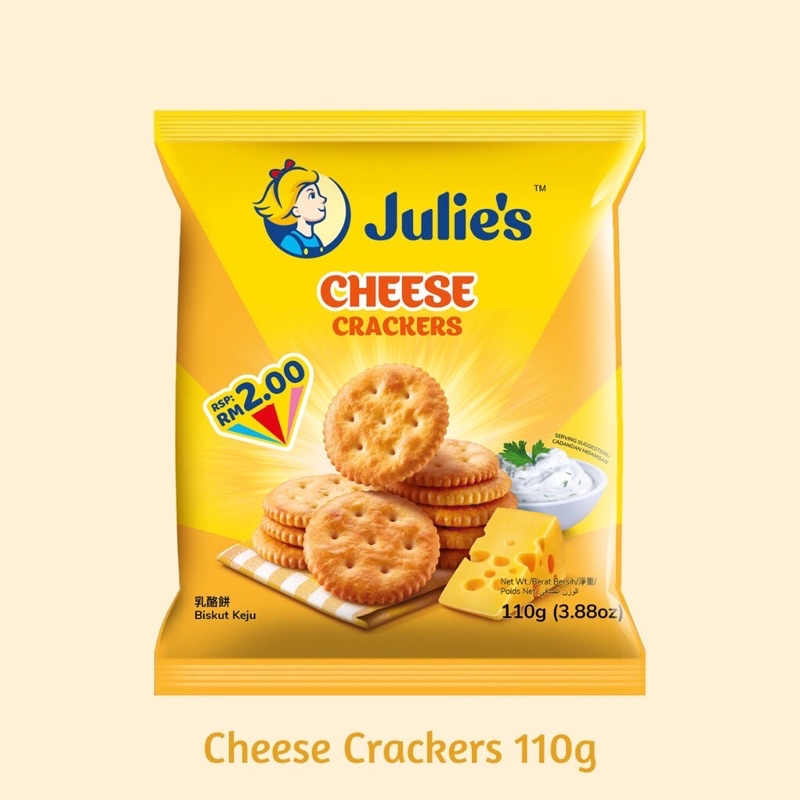 Ready Stock Julies Cheese Crackers 110g Julies Milk Flavoured Crackers 140g Milk Stick 9331