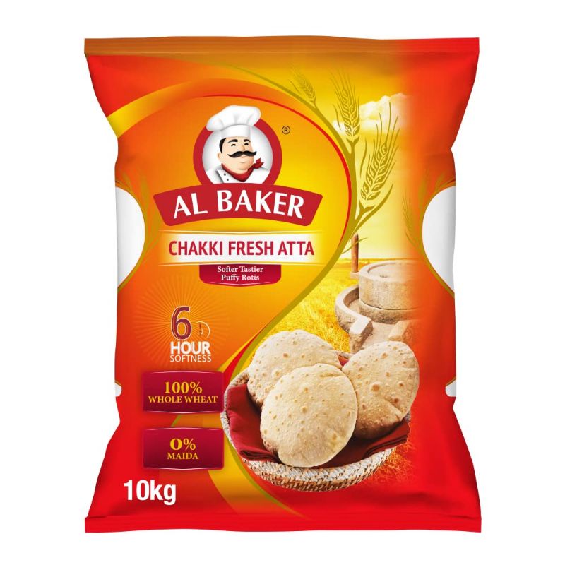 Al Baker Fresh Chakki Atta, Whole Wheat Flour 10 Kg | Shopee Malaysia