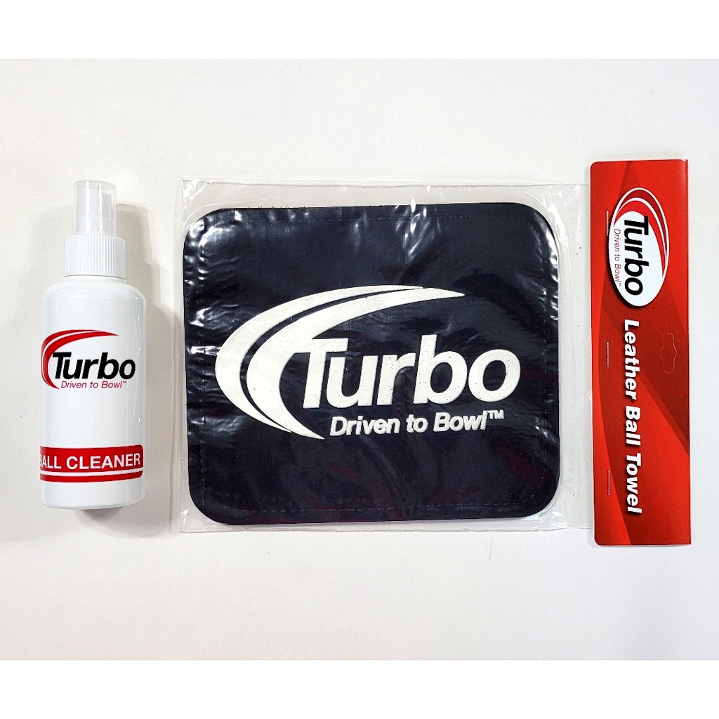 Turbo Leather Bowling Ball Pad + Turbo Bowling Ball Cleaner Spray Set