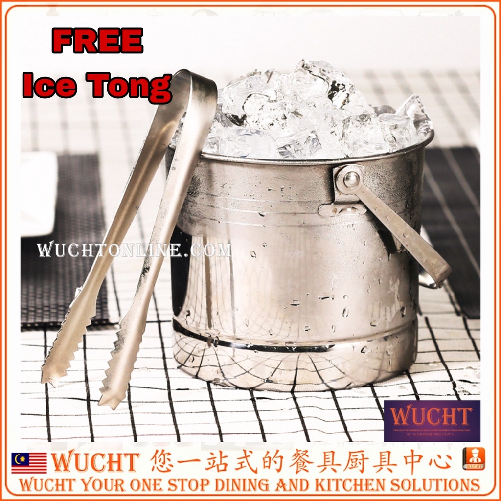 Ice bucket hot sale with drainer