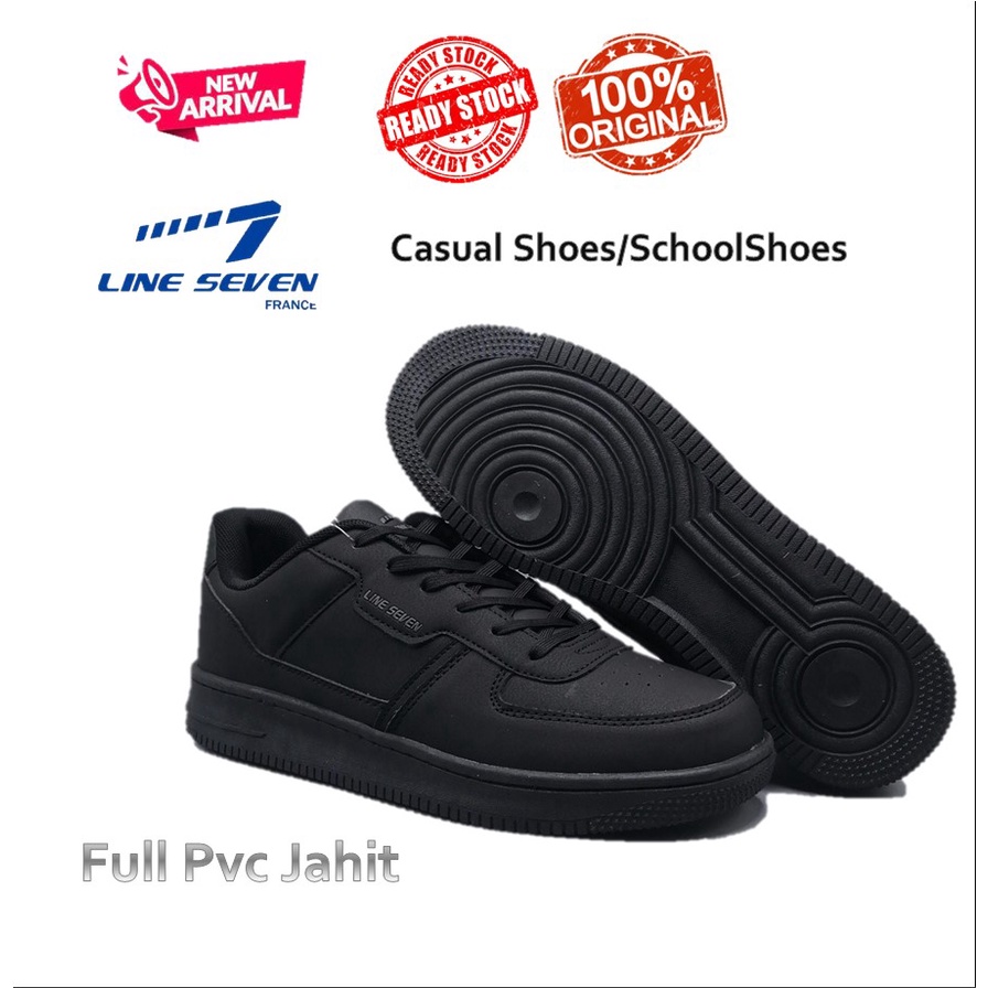 [Line Seven] Line7 L7 7977 Black Casual Shoe/Sports Shoe/School shoes