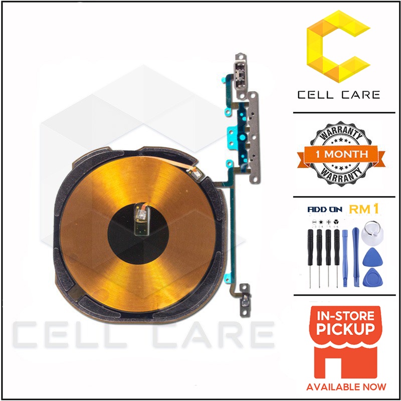 VOLUME FLEX CABLE RIBBON WITH SILENT SWITCH & WIRELESS CHARGING COIL ...