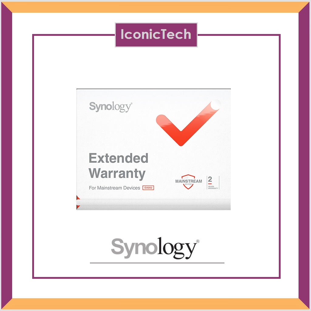 Synology EW202 2 YEARS EXTENDED WARRANTY PACK Please Note Must BUY
