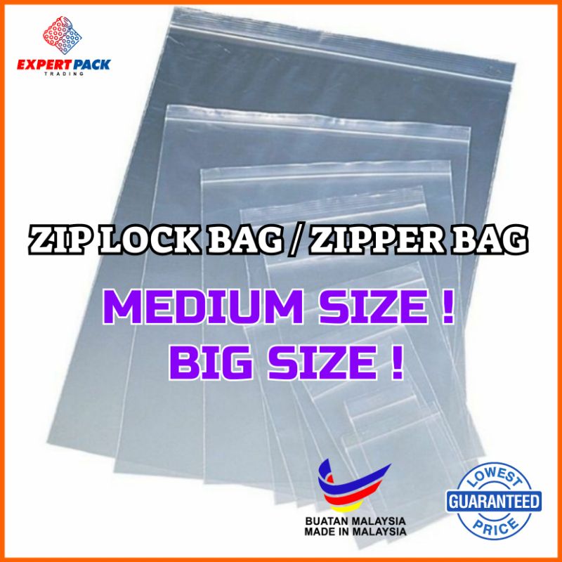 HIGH QUALITY ZIPPER ZIP LOCK PLASTIC BAG CLEAR /ZIPPER BAG /PE ...