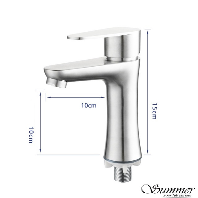 Clear Stock (Cheapest Price) SUS304 Single Cold Basin Tap (Heavy ...