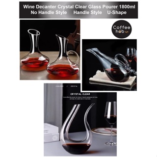 MWNI Wine Decanters and Carafes,Lead-Free Crystal Wine Decanter Set With  Stopper and Brush,Used as Wine Aerator,Wine Carafe,Red Wine Decanter, Glass