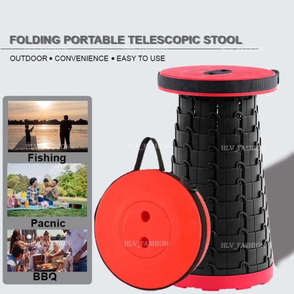 HLV_ Stool Retractable Portable Foldable Extendable Fishing Picnic ...