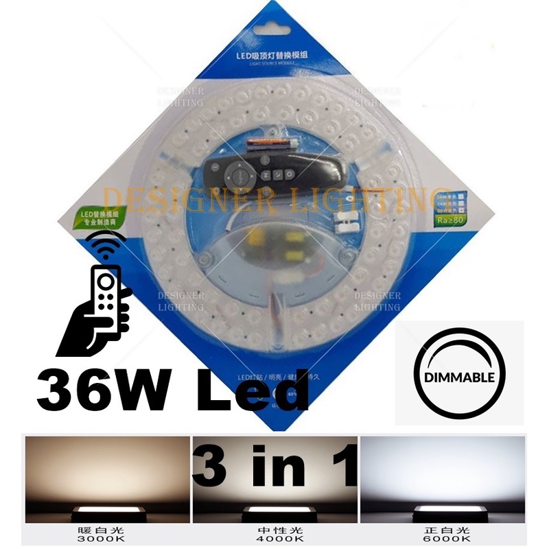 36W/48W/72W Daylight/Warmwhite/Coolwhite Circular LED ring disc with round