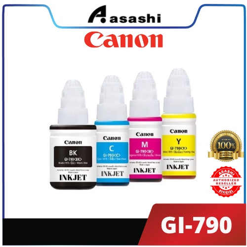 Canon GI790 BK Black Cyan Magenta Yellow Ink Bottle Shopee Malaysia