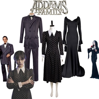 Wednesday The Addams Family Cosplay Costume Halloween Outfit Carnival Suit