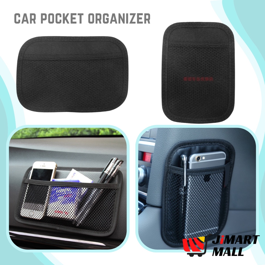CAR POCKET ORGANIZER NB Side Back Front Seat Phone Ticket Resit Net Tisu  Pen Holder Storage Hanger Bag Simpanan Kereta