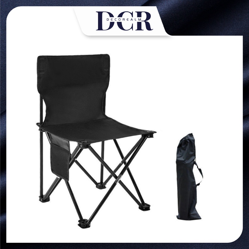 DCR Portable Folding Camping Chair with Arm Rest Cup Holder Foldable