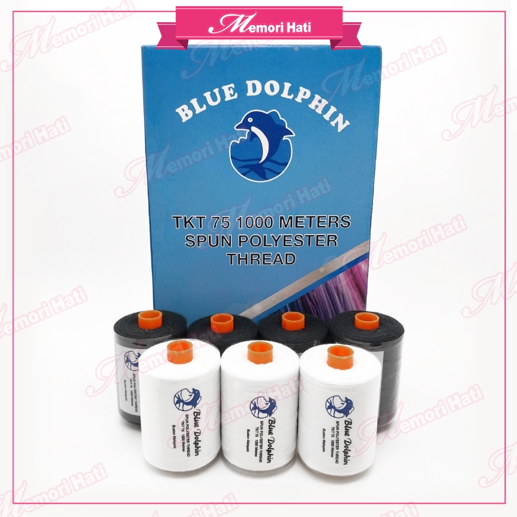 1000m Blue Dolphin 3 PLY Thread Benang Jahit 3 LAPIS (Sama kualiti ...