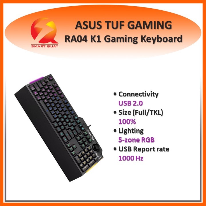 ASUS RA04 TUF GAMING K1/US RGB USB KEYBOARD Shopee Malaysia