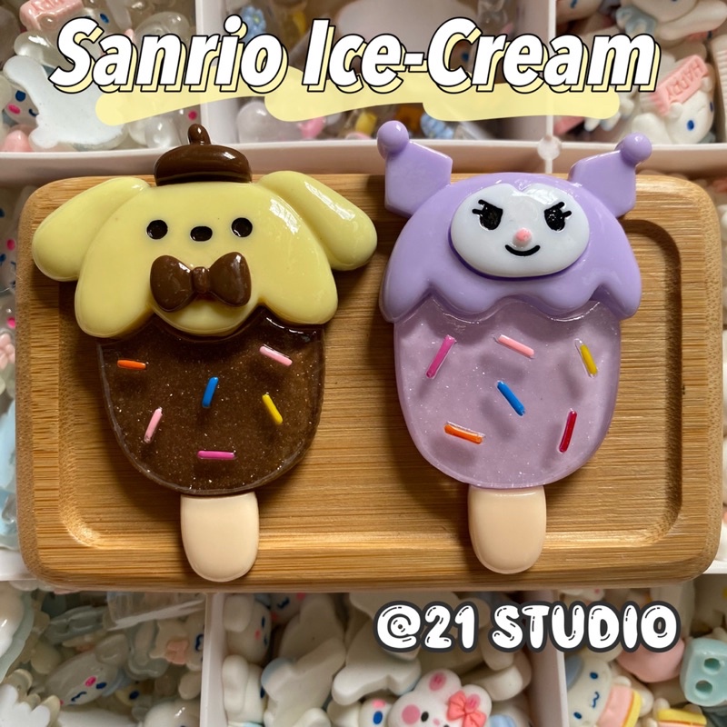 Adorable Slime Charms Ice Cream Cookie Animal Set - 30pcs Mini Resin Flatbacks For DIY Crafts & Decor