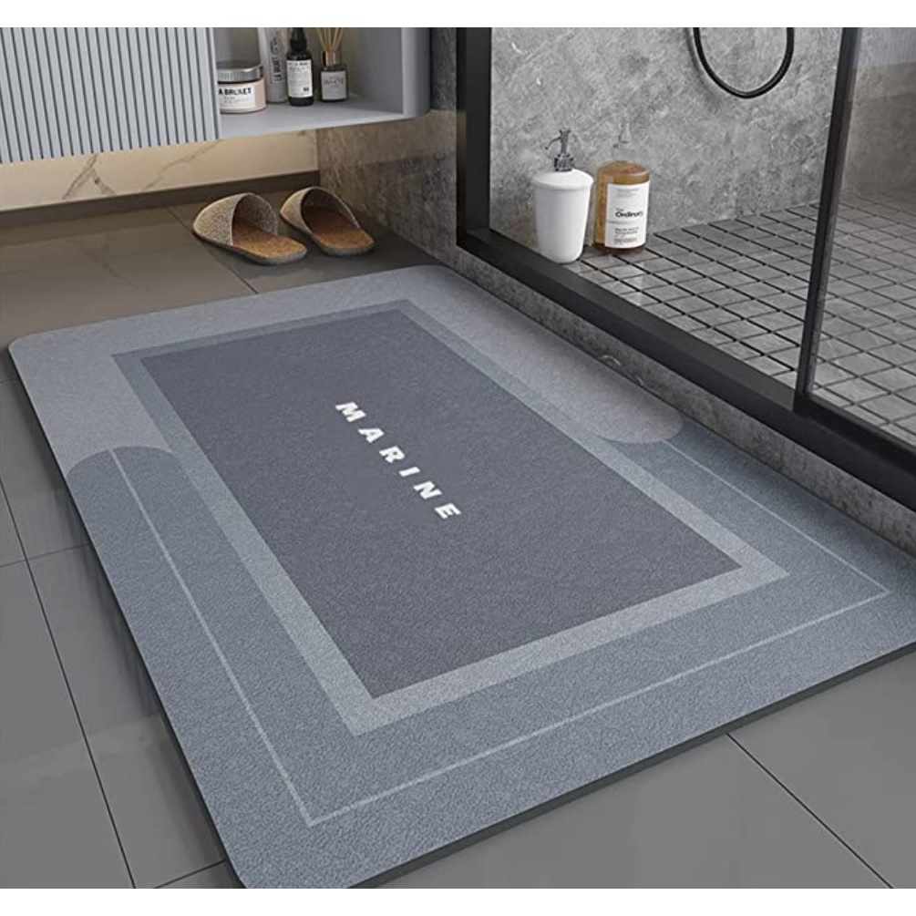 Super Absorbent Floor Mat, Quick-Drying Bathroom Mats, Absorbent Bath ...