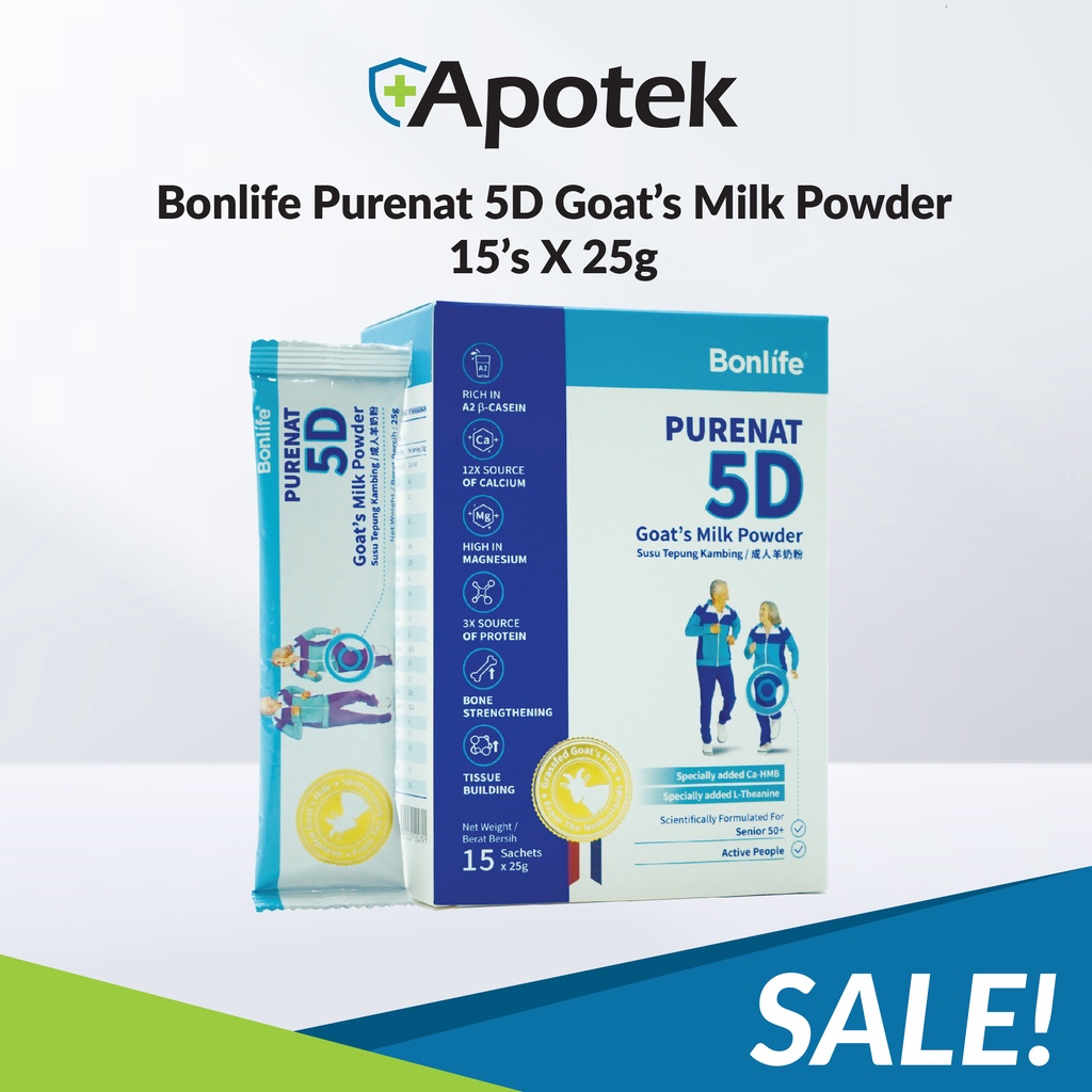 Bonlife Purenat 5D Senior Goat's Milk Powder Reduce Joint Pain