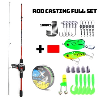 💥Hot Seller💥Fishing Rod Reel Set Highly Covered with Carbon Joran Pancing  Fishing Casting Rod Reel Set