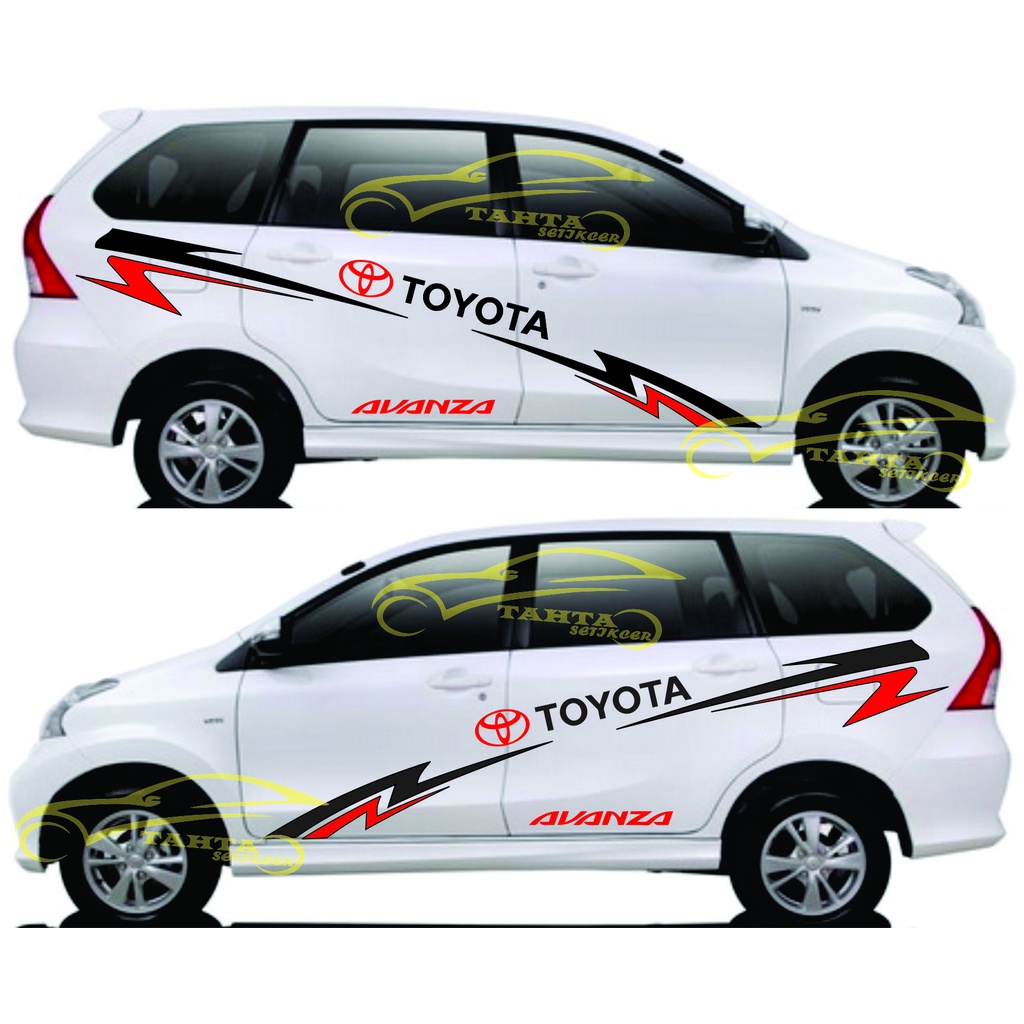 Toyota avanza Car Sticker list Car body toyota avanza Sticker toyota ...