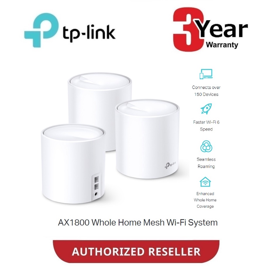 TP-Link Deco X20 AX1800 Wifi 6 Mesh Router Whole Home Wireless AX ...