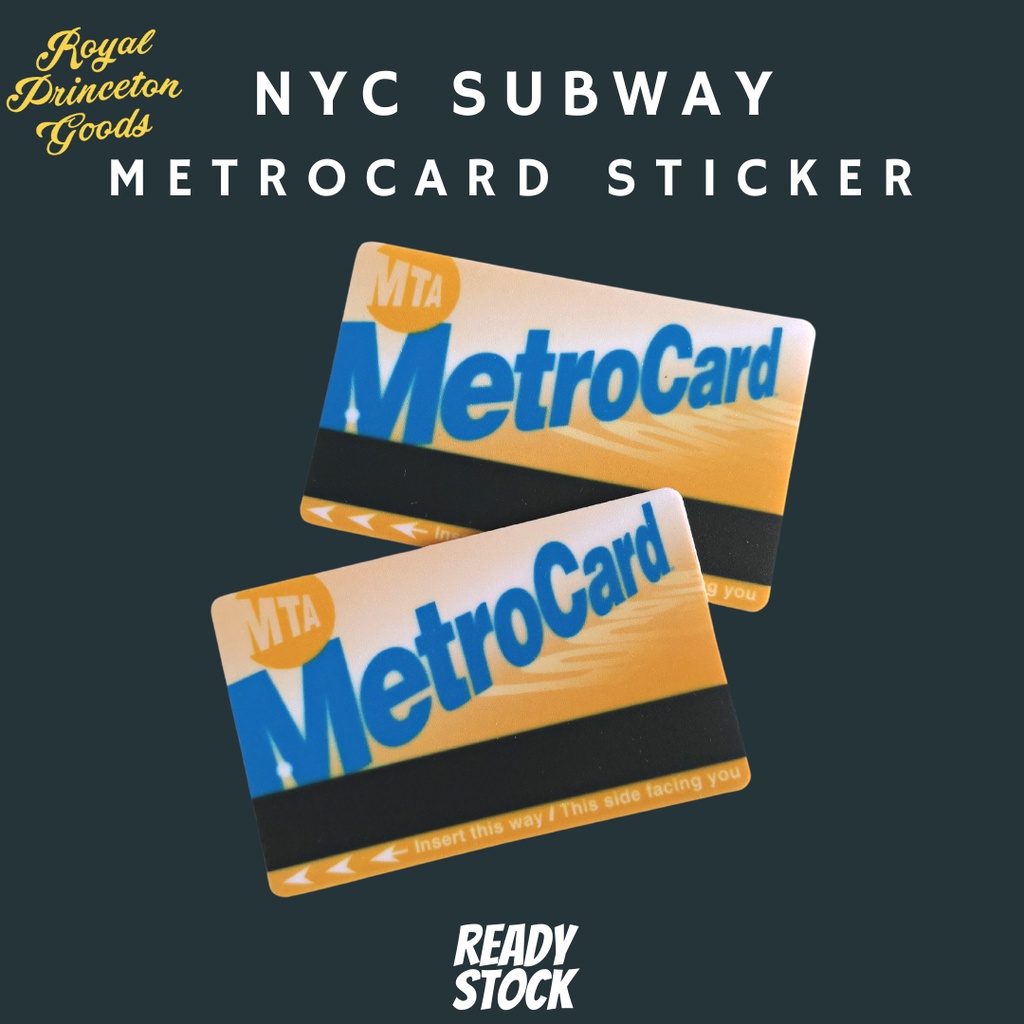 Metrocard NYC Subway Card Sticker for Touch n Go, LRT, MRT, Credit Card