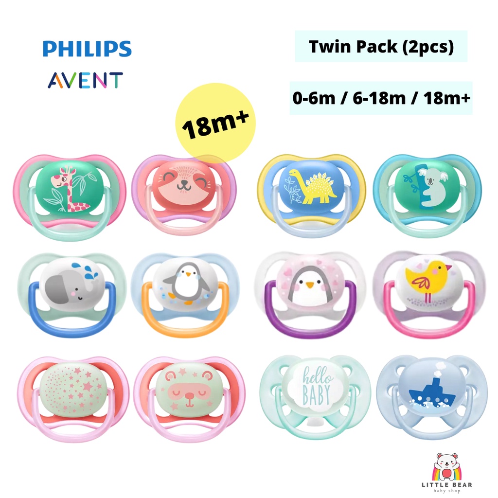 Philips AVENT Pacifier/Soother TWIN Pack (2pcs) Baby Orthodontic