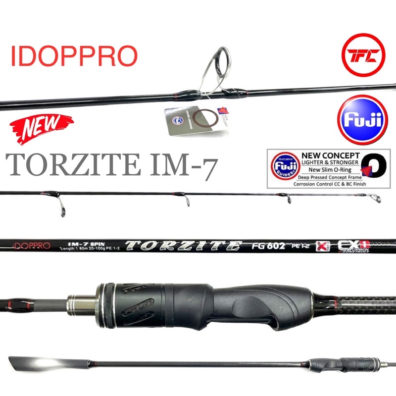 NEW 2023 IDOPPRO TORZITE IM-7 Spinning Jigging Fishing Rod Fuji Slow Fast  Solid Carbon Graphite Saltwater Game
