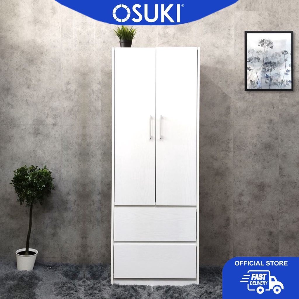 OSUKI Home Wardrobe with 2 Drawer (182cm) | Shopee Malaysia