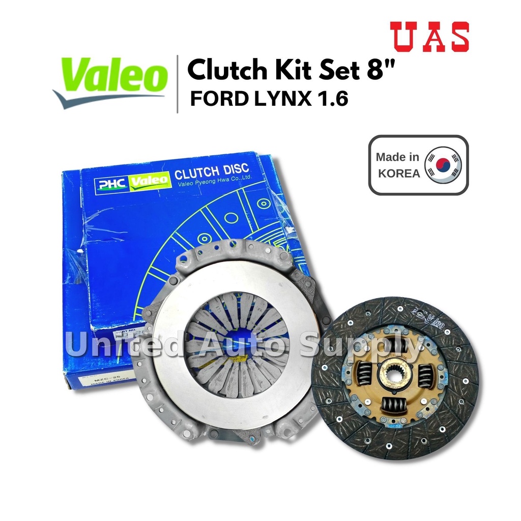 PHC VALEO CLUTCH KIT SET For FORD LYNX 1.6 8 inch Made in Korea